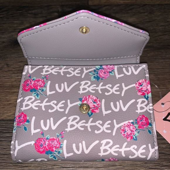 Betsey Johnson Floral Flap Wallet - Picture 3 of 7